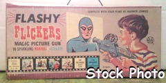 Flashy Flickers Magic Picture Gun w/ 4 rolls © 1965 Marx 6716